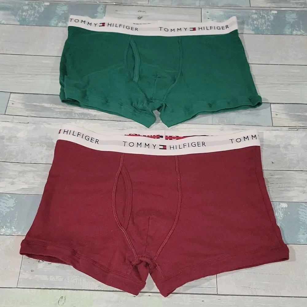 Tommy Hilfiger Maroon & Green briefs sz Large